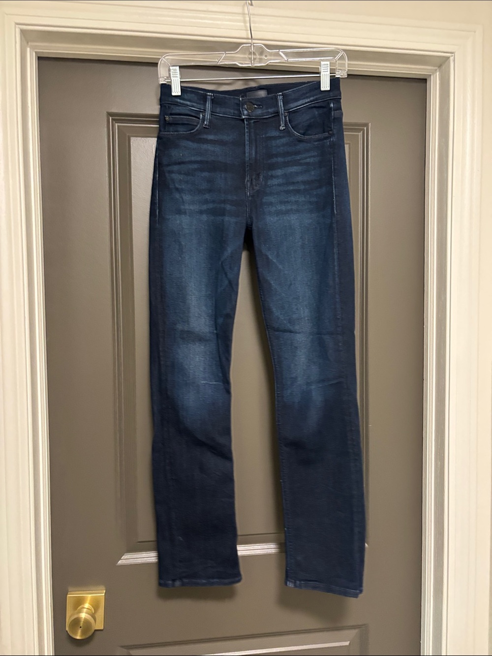 Mother The Mid Rise Dazzler Ankle straight-leg jeans Now or Never